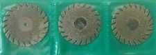 DENTAL LAB DIAMOND 3 DISCS TOP QUALITY 0.17x22 MM Round Serrated Germany German